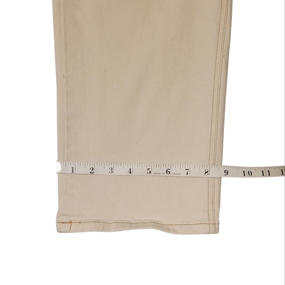 Flying Monkey Ecru - 90's Super High Rise Slim Wide Cargo Jeans F5451ECR Size 28 - Picture 7 of 11